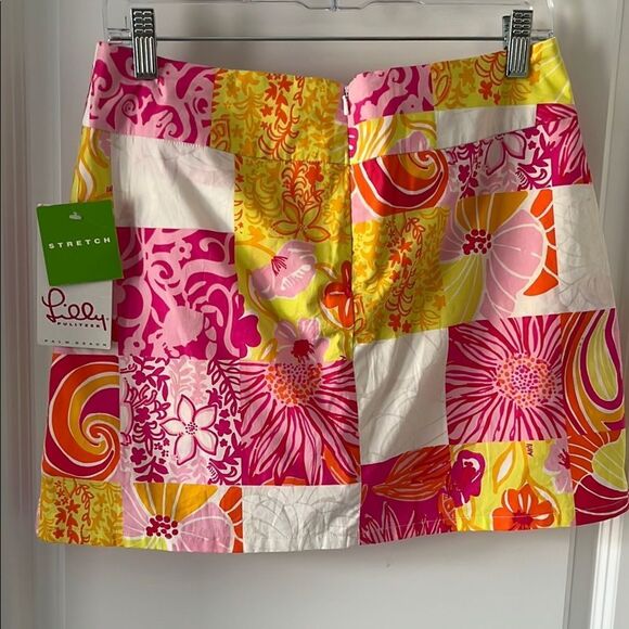 Lilly Pulitzer Palm Beach Rory Skort Multi Kings King Court Patch  SZ 8 Stretch - Picture 1 of 14